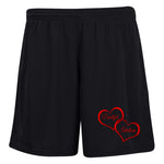 BI Valentine's Day Ladies' Moisture-Wicking 7 inch Inseam Training Shorts