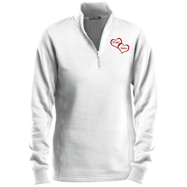 BI Valentine's Day Ladies 1/4 Zip Sweatshirt