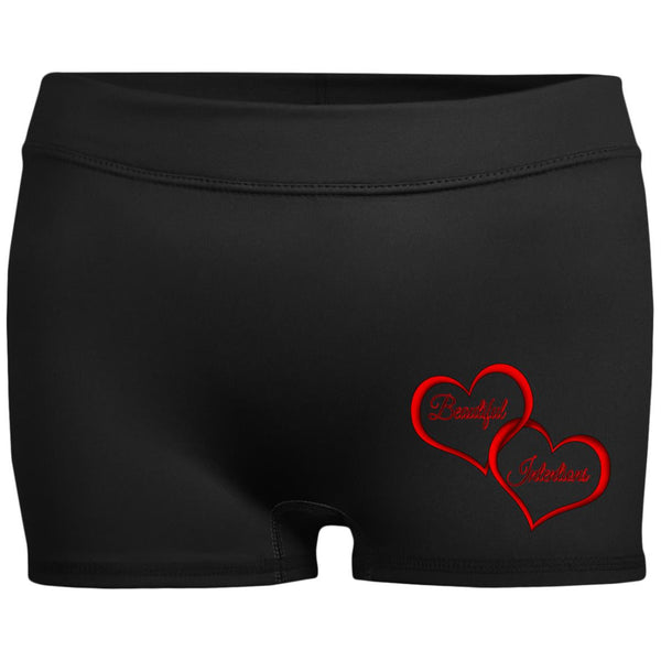BI Valentine's Day Ladies' Fitted Moisture-Wicking 2.5 inch Inseam Shorts