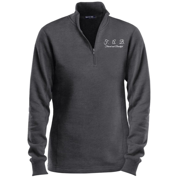 FAB Ladies 1/4 Zip Sweatshirt