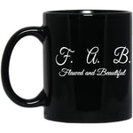 FAB 11 oz. Black Mug