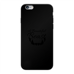 A Beautiful Beast Back Printed Black Soft Phone Case